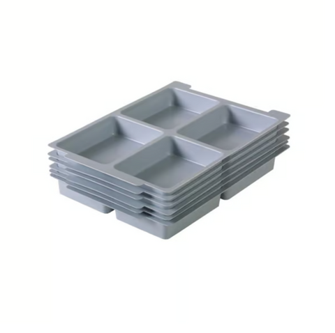 Standard Shallow Moulded Insert 4 sections - pack of 6